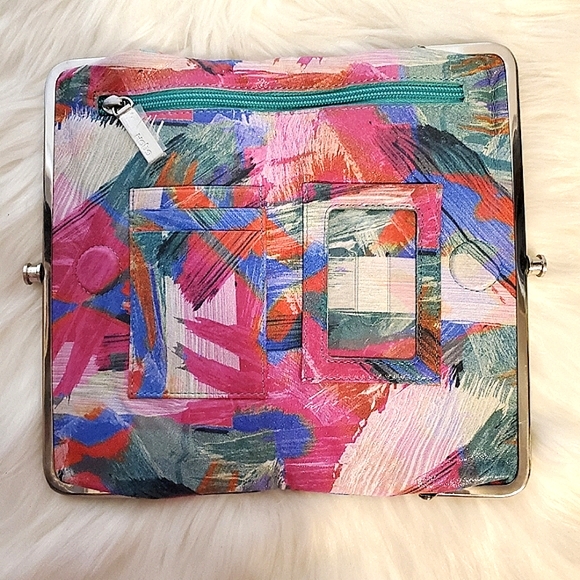 HOBO The Original Vintage Bright Art Deco Leather 'Lauren' Wallet/Clutch - Picture 7 of 14